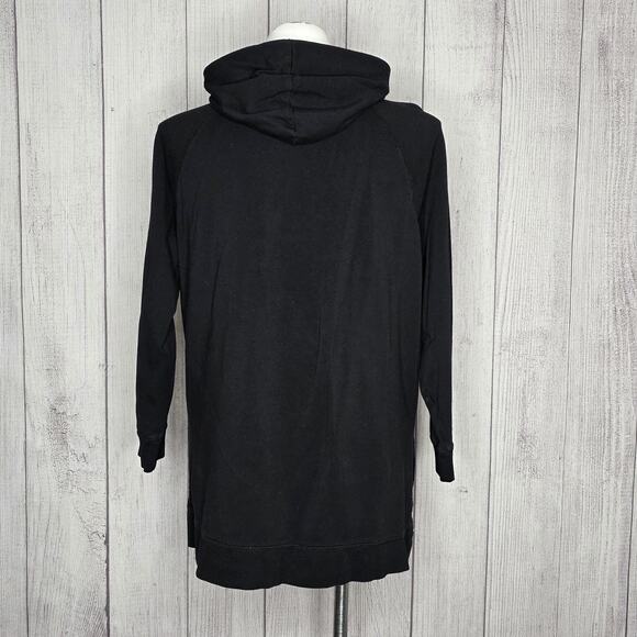 Torrid Black Fleece Tunic Hoodie w/ Snap Hem – Size 2 - Picture 5 of 6